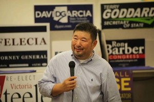 Fred Yamashita at the Pima County Democratic Party HQ